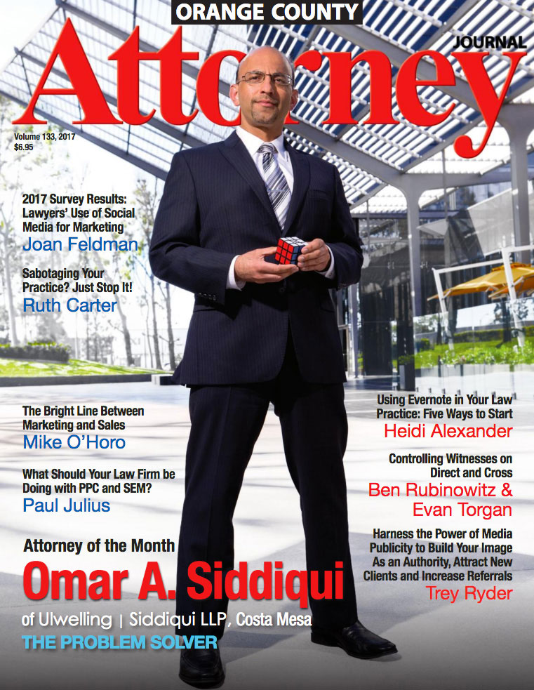 Attorney Magazine Cover Photographer Orange County CA