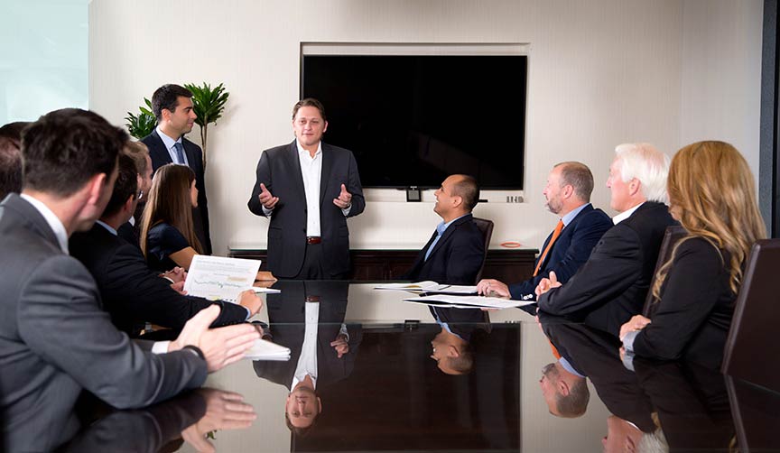 image of corporate meeting